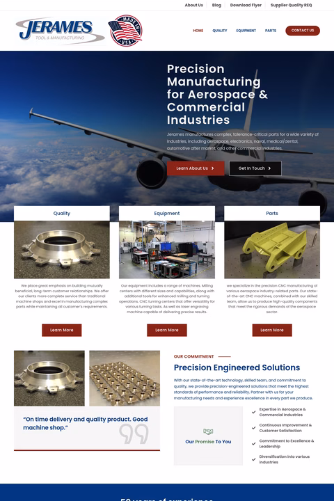 Jerames-Industries Homepage 1440px