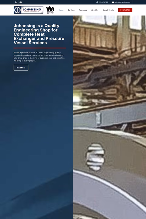 Johansing Homepage 1440px