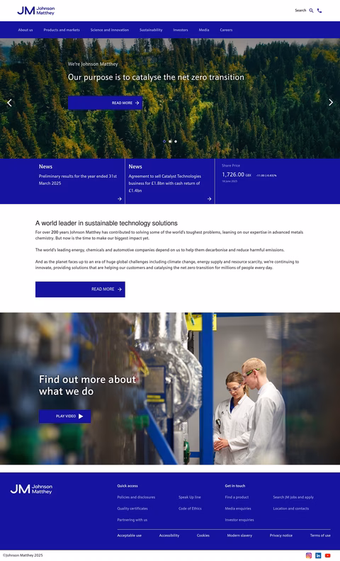 Johnson-Matthey Homepage 1440px