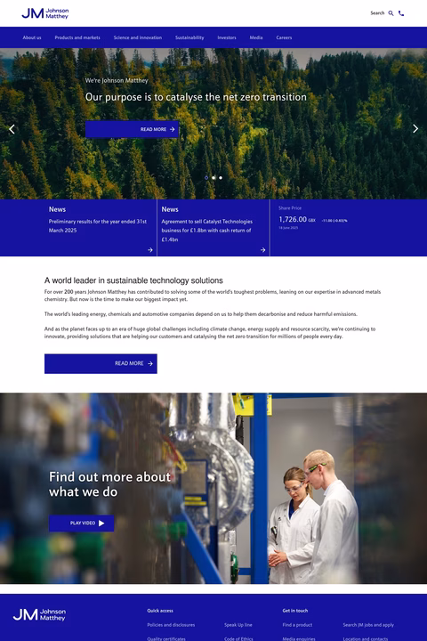 Johnson-Matthey Homepage 1440px