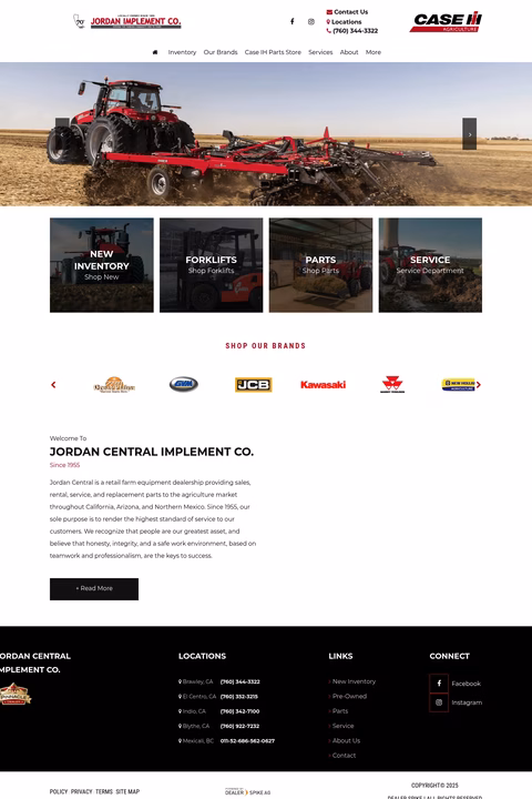 Jordan-Central-Implement-Company Homepage 1440px