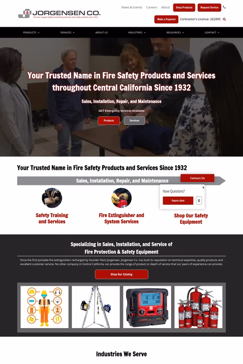 Jorgensen-Company Homepage 1440px