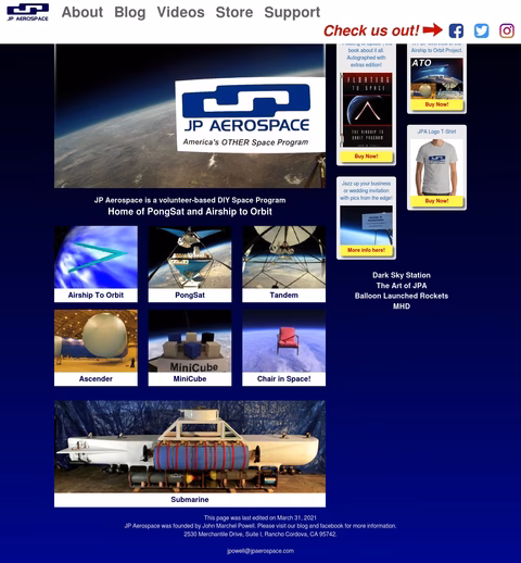 Jp-Aerospace Homepage 1440px