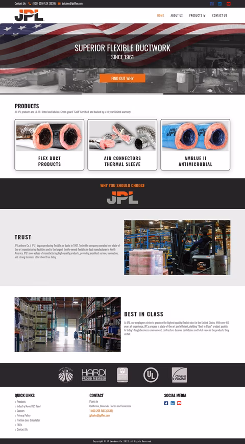 Jp-Lamborn-Company Homepage 1440px