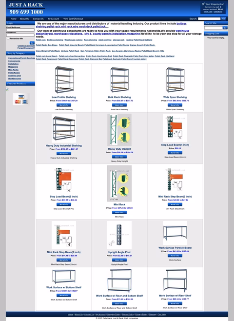 Just-A-Rack Homepage 1440px
