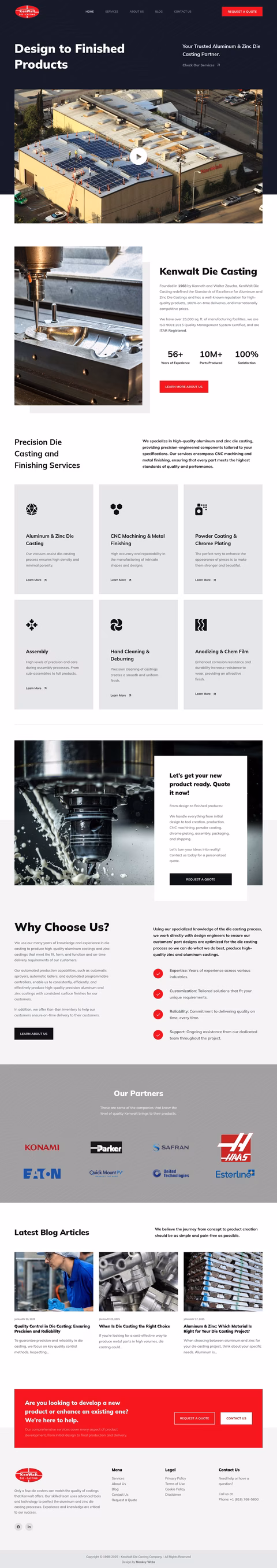 Kenwalt-Die-Casting Homepage 1440px