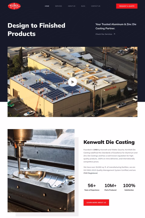 Kenwalt-Die-Casting Homepage 1440px