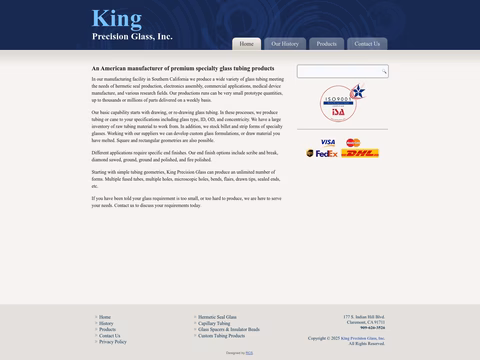 King-Precision-Glass Homepage 1440px