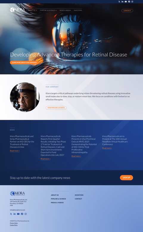 Kiora-Pharmaceuticals Homepage 1440px