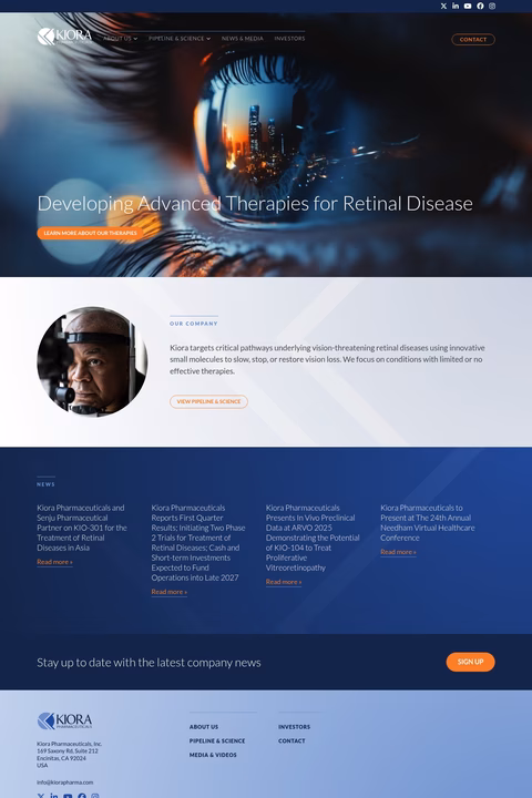 Kiora-Pharmaceuticals Homepage 1440px