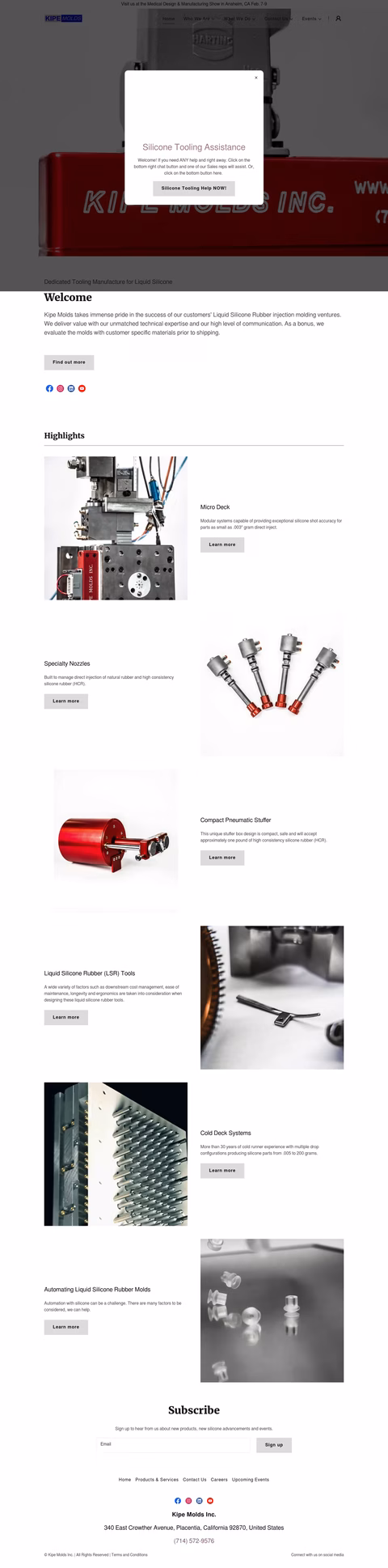 Kipe-Molds Homepage 1440px