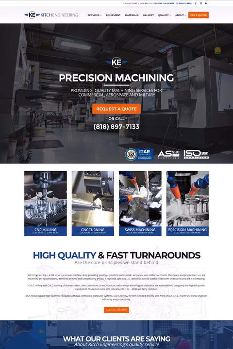 Kitch-Engineering Homepage 1440px