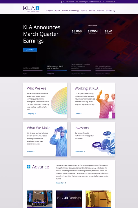 Kla-Corporation Homepage 1440px