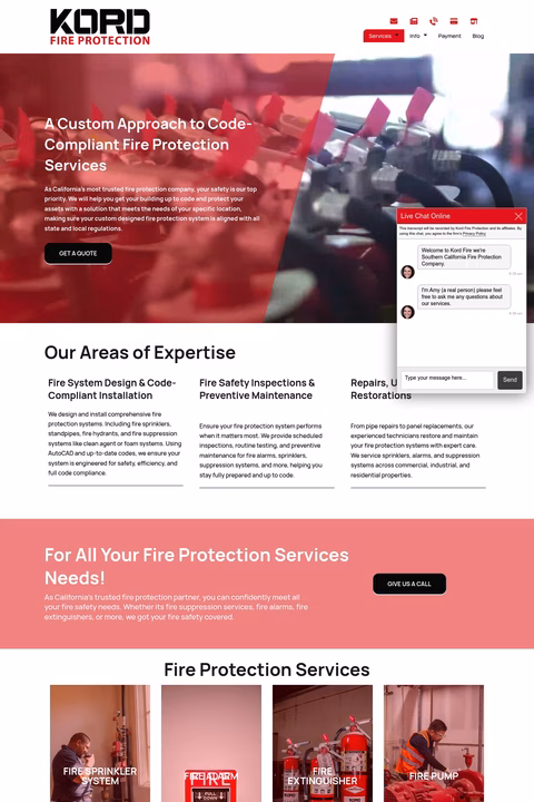 Kord-Fire-Protection Homepage 1440px