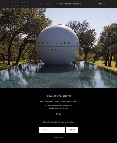 Kreysler-Associates Homepage 1440px