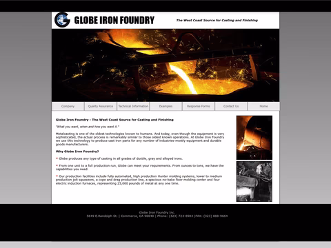 Globe-Iron-Foundry Homepage 1440px
