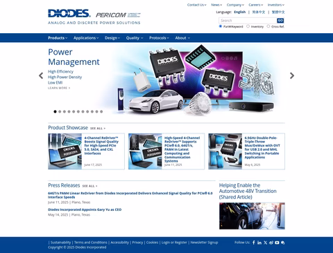 Diodes-Incorporated Homepage 1440px