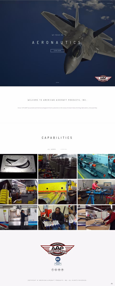 American-Aircraft-Products Homepage 1440px