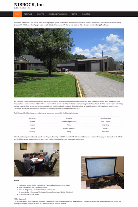 Nibrock Homepage 1440px