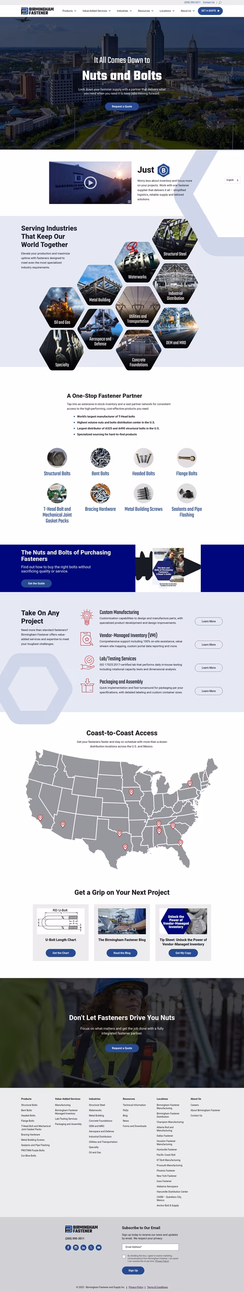 Birmingham-Fastener-Supply Homepage 1440px