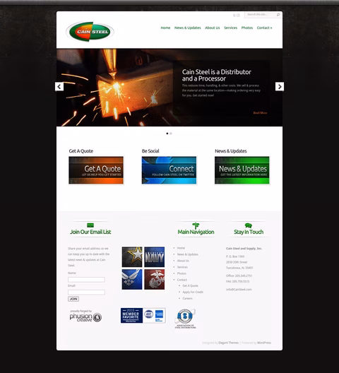 Cain-Steel-Supply Homepage 1440px