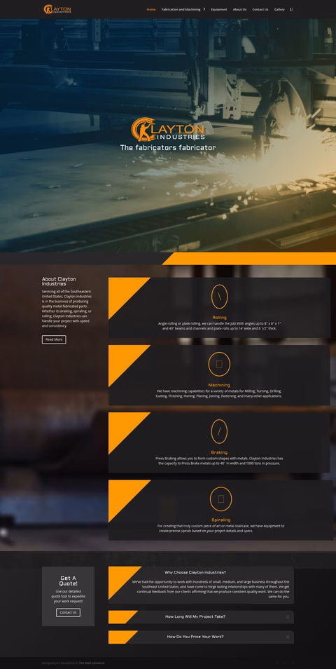 Clayton-Industries Homepage 1440px