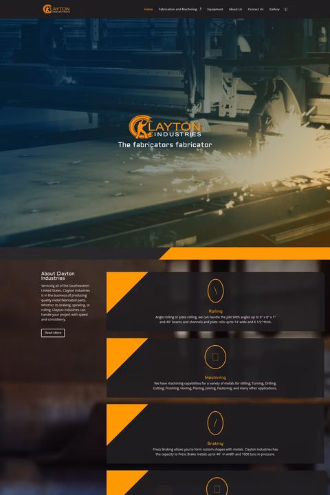 Clayton-Industries Homepage 1440px
