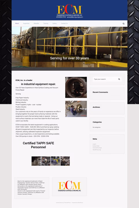 Ecm-Inc Homepage 1440px