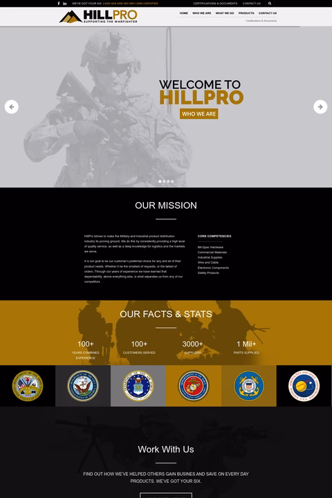 Hillpro Homepage 1440px