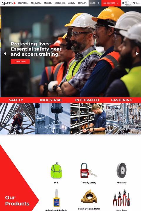 Martin-Supply Homepage 1440px