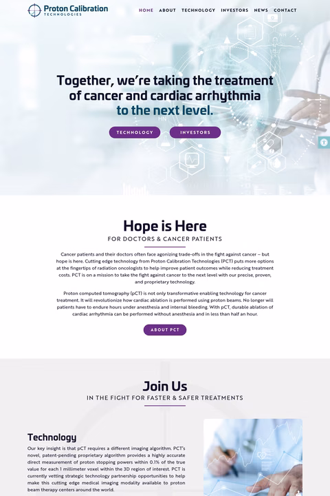 Proton-Calibration-Technologies Homepage 1440px