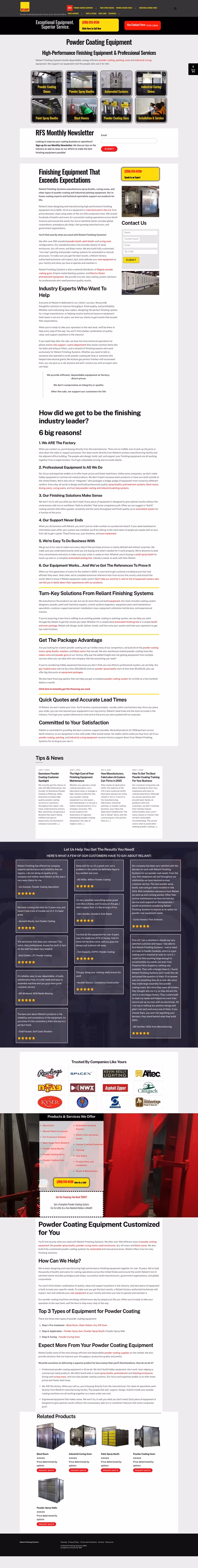 Reliant-Finishing-Systems Homepage 1440px