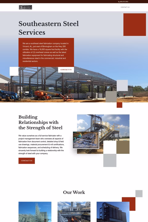 Southeastern-Steel-Services Homepage 1440px