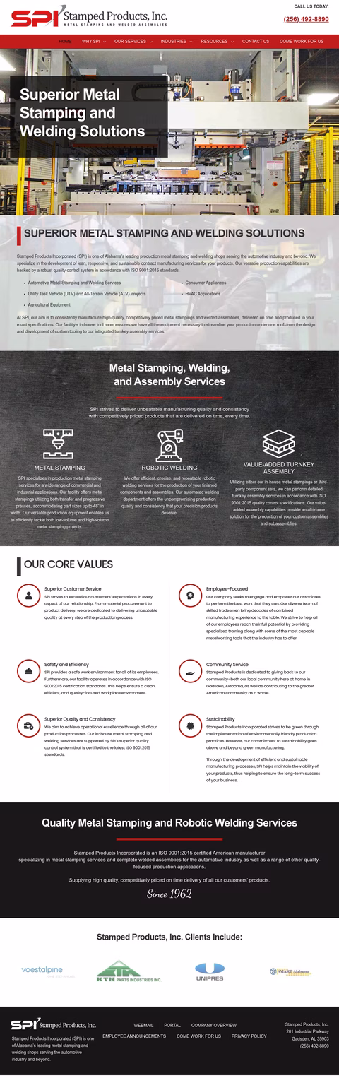 Stamped-Products-Inc Homepage 1440px