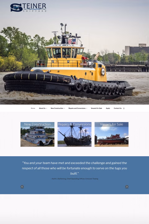 Steiner-Shipyard Homepage 1440px