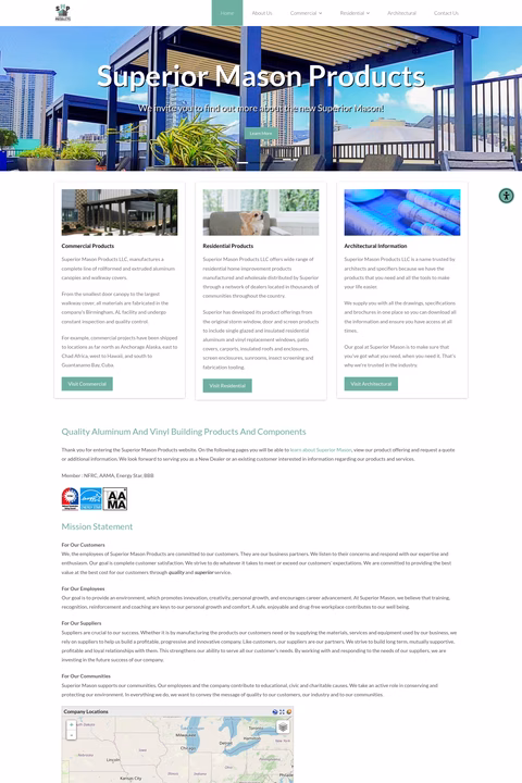 Superior-Metal-Products Homepage 1440px