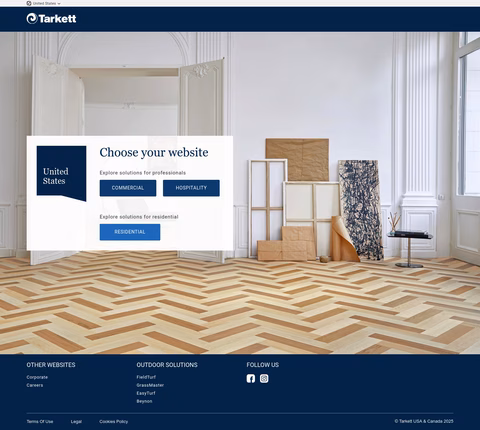 Tarkett Homepage 1440px