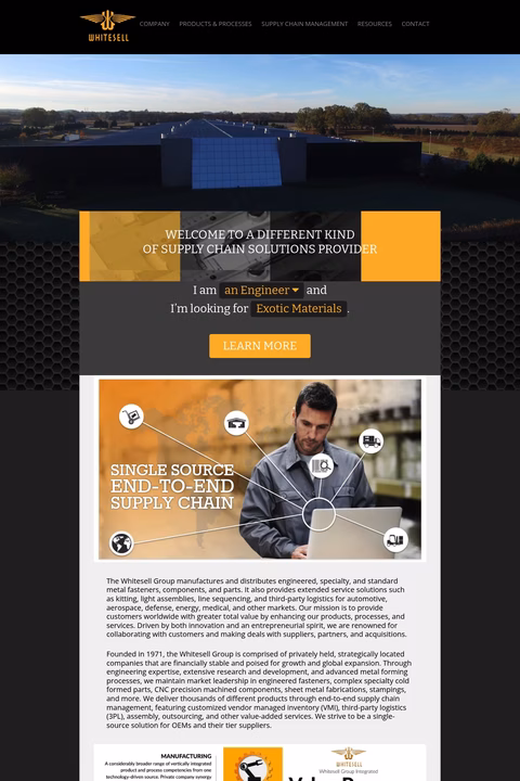 Whitesell-Corporation Homepage 1440px
