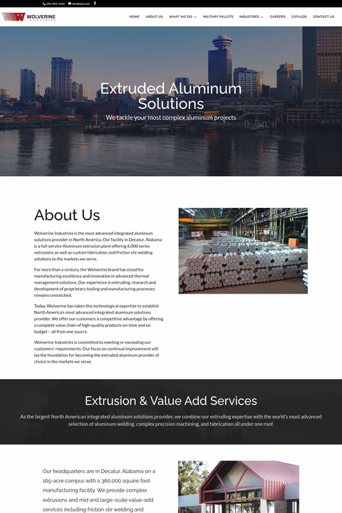 Wolverine-Industries Homepage 1440px