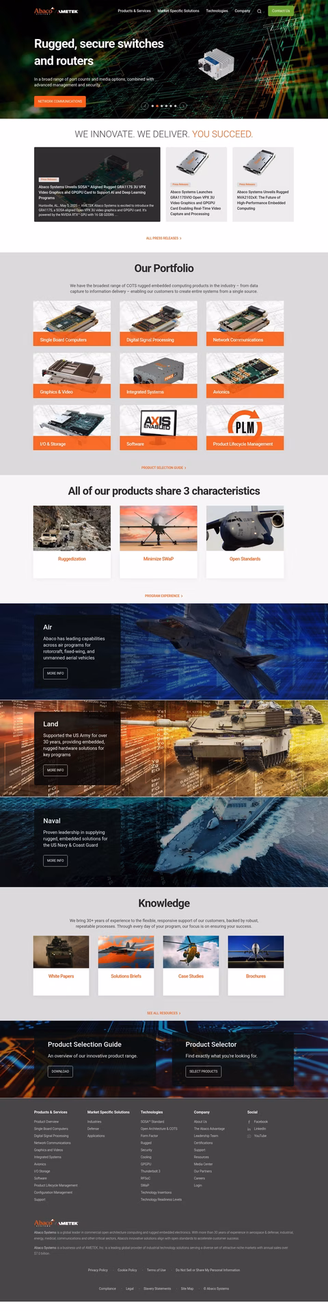 Abaco-Systems Homepage 1440px
