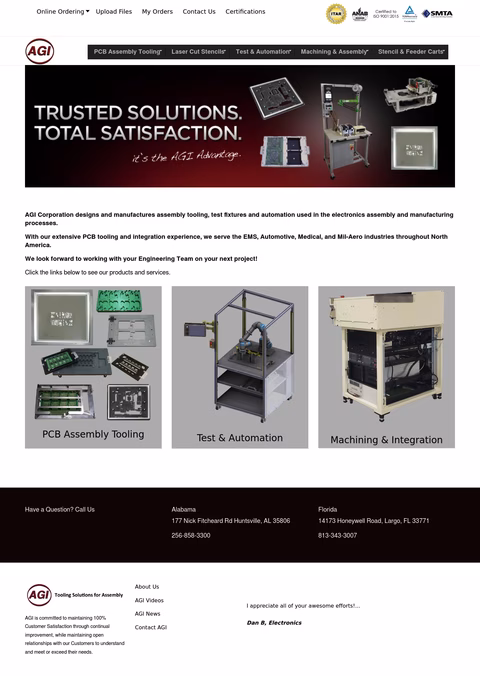 Agi-Corporation Homepage 1440px