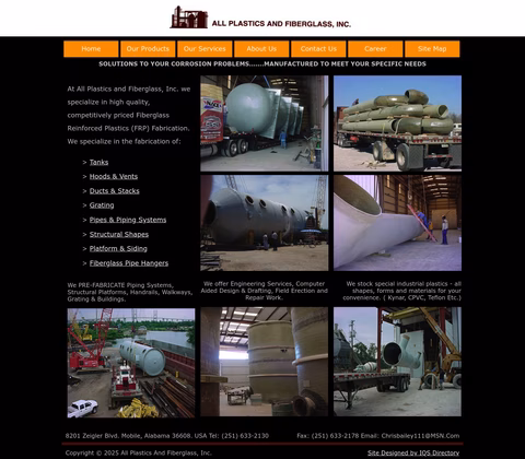 All-Plastics-Fiberglass Homepage 1440px