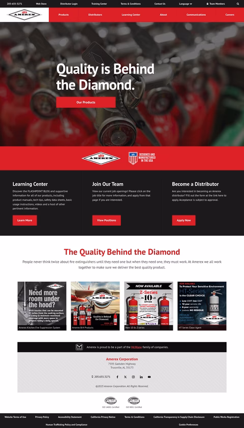 Amerex-Corporation Homepage 1440px