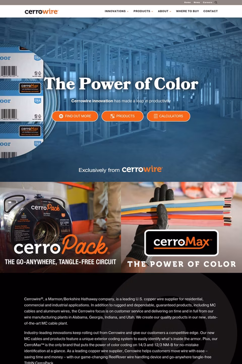 Cerrowire Homepage 1440px