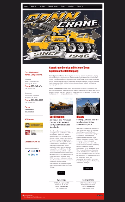 Conn-Equipment-Rental-Company Homepage 1440px