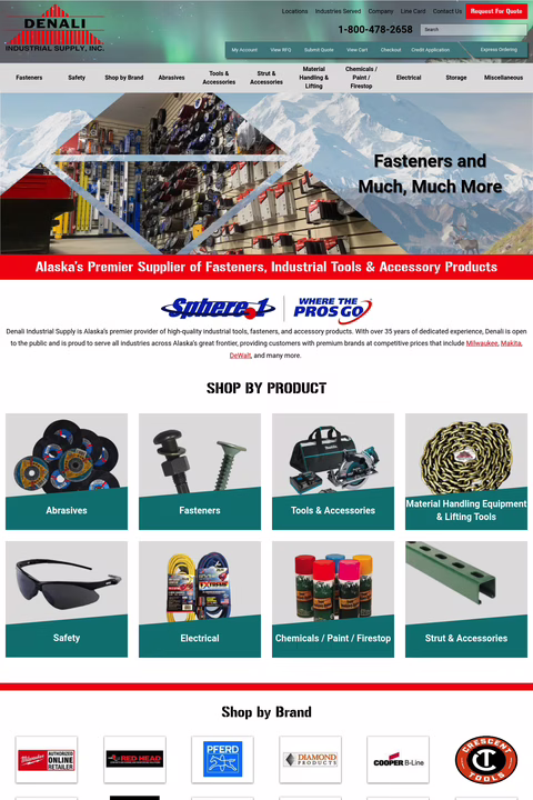 Denali-Industrial-Supply Homepage 1440px