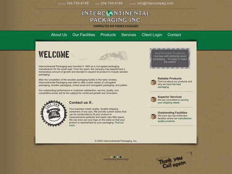 Intercontinental-Packaging Homepage 1440px