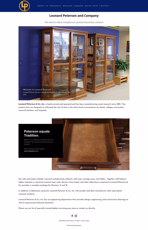 Leonard-Peterson-Company Homepage 1440px