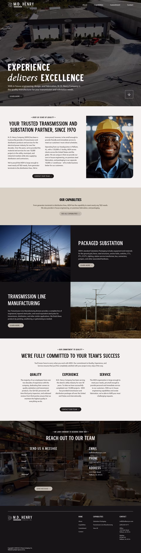 M-D-Henry-Company Homepage 1440px