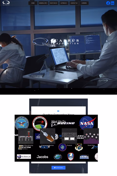 Quadrus-Corporation Homepage 1440px